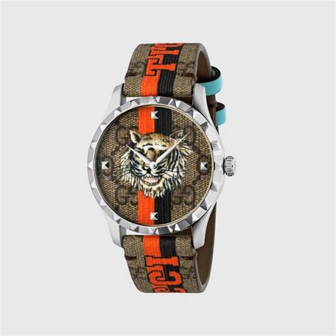 gucci watch red tiger|Gucci tiger supreme sale.